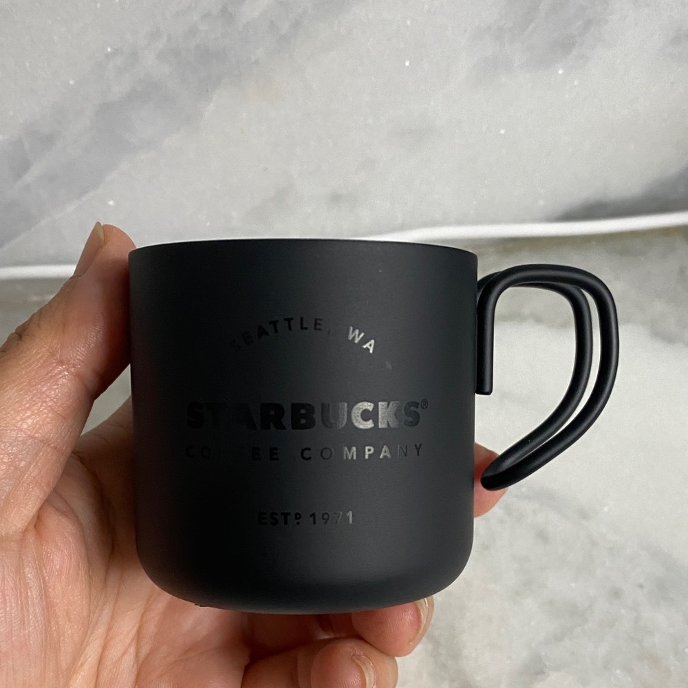 Starbucks mini camping mug 3oz black